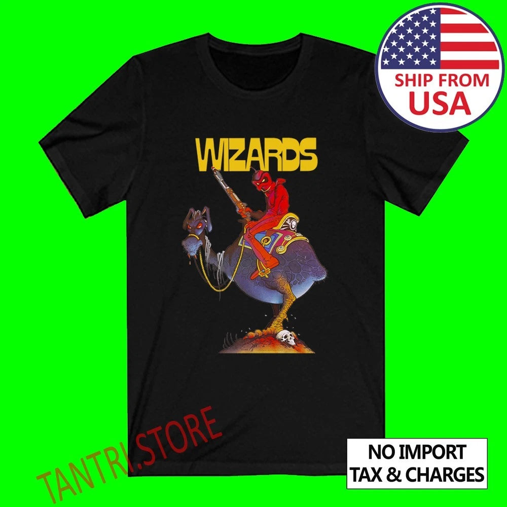 Wizards Ralph Bakshi Movie Men's Black Size S to 3XL