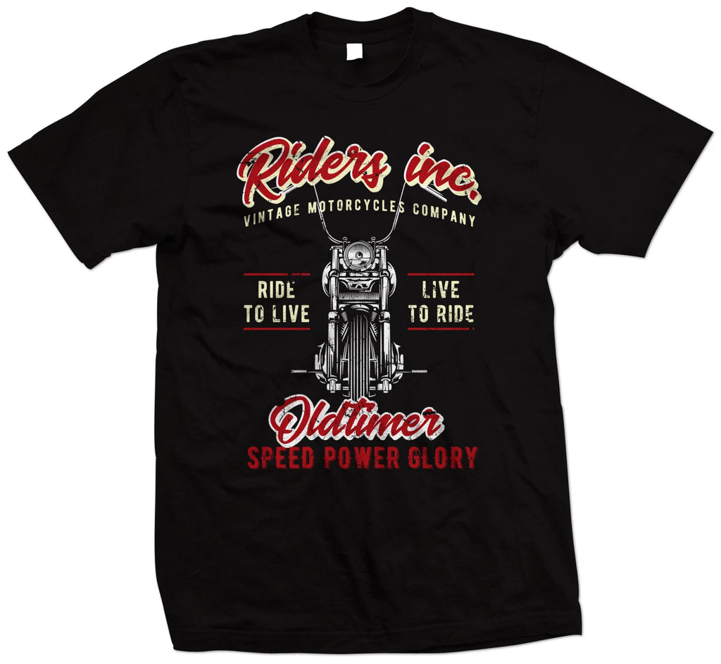 Motorcycle Live To Ride Ride to Live Motorbike T Shirt, Retro Biker T Shirt