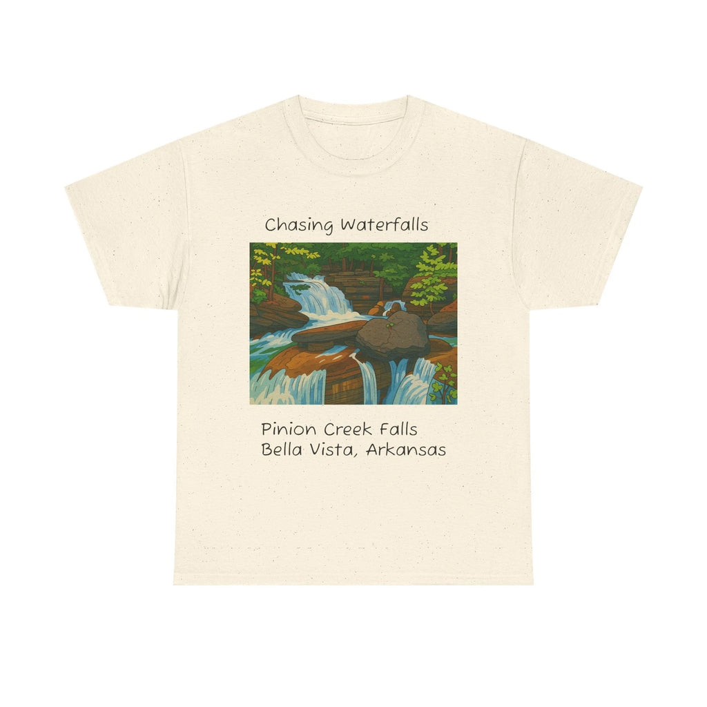 Chasing Waterfalls Pinion Creek Falls Bella Vista Arkansas Tshirt