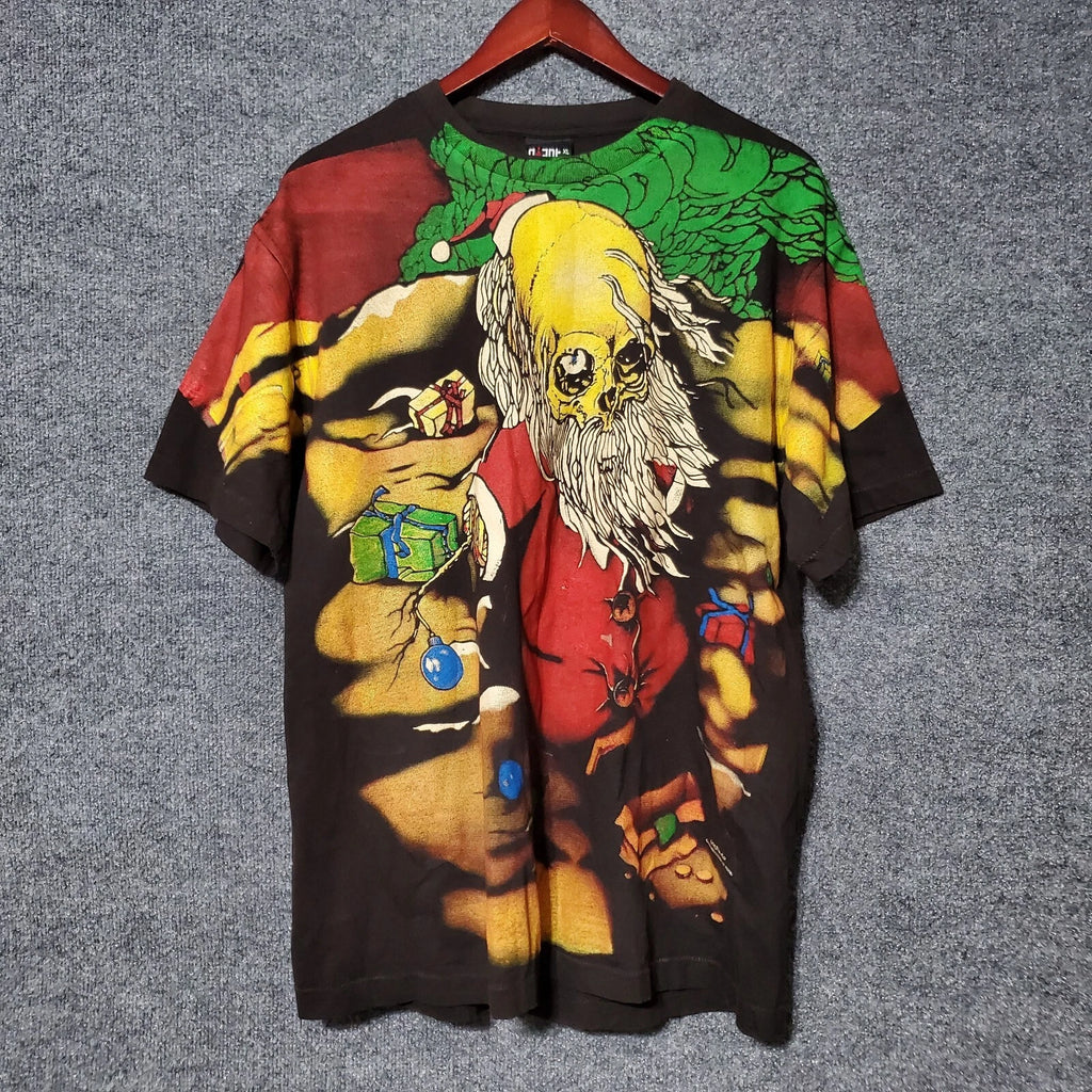 Metallica Sanda Kuwait Pushead AOP Shirt Mens XL Giant Modern Boot Print FLAWS