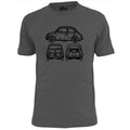 Mens Fiat 500 V2 Blueprint Retro Car T Shirt Classic Motor