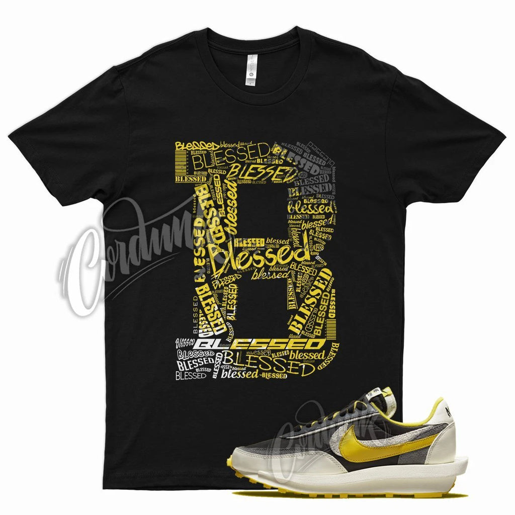 Black BLESSED T Shirt for N LDWaffle Bright Citron Dark Grey Sail Yellow