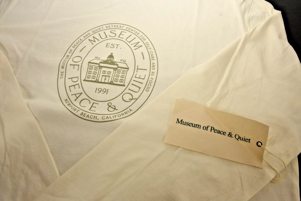 Museum Of Peace & Quiet- Retreat Center - Long Sleeve Tee - Size Large - Mens