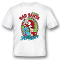 Bad santa Happy Holiday tee shirt black or white