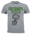 Official Green Day T Shirt Flower Pot Album Logo Punk Band Grey New S M L XL XXL
