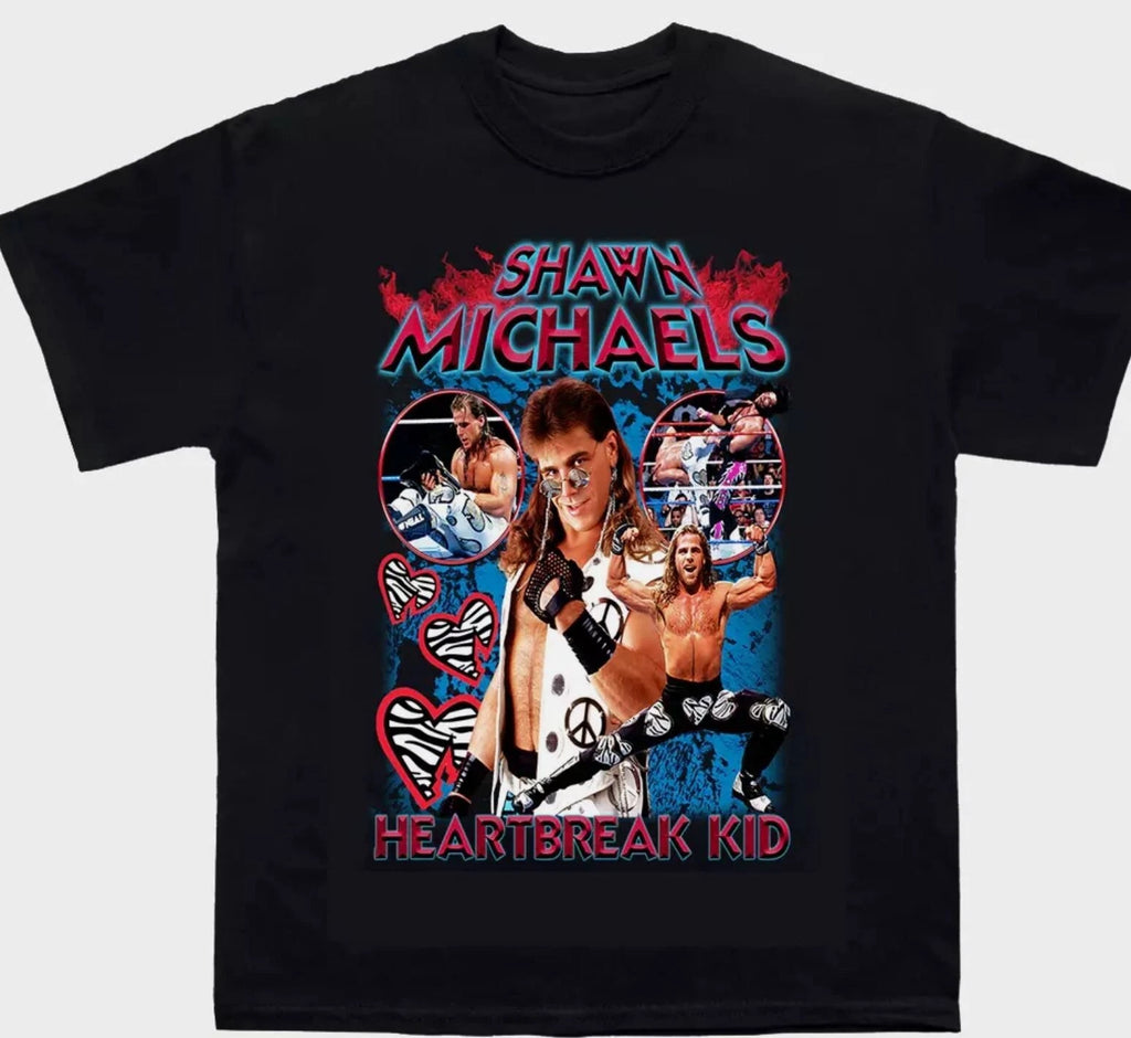 Retro Style Shawn Michaels Heartbreak Kid Shirt Black Unisex S-5XL