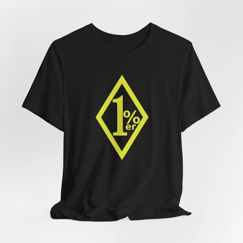 Outlaw Biker 1 Percenter SHIRT 1%er Tee Shirt Yellow Logo S-5XL