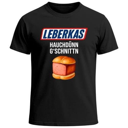 Men's Oktoberfest T-Shirt Leberkas Thin Fit Fun Shirt