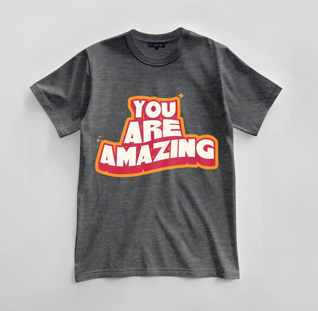 Custom You Are Amazing Graphic T-shirt Design Unisex Jersey Short Sleeve Tee