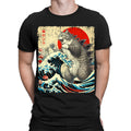 Cat Japanese Animal Art Funny Movie Retro Vintage Mens Womens T-Shirts #T1158