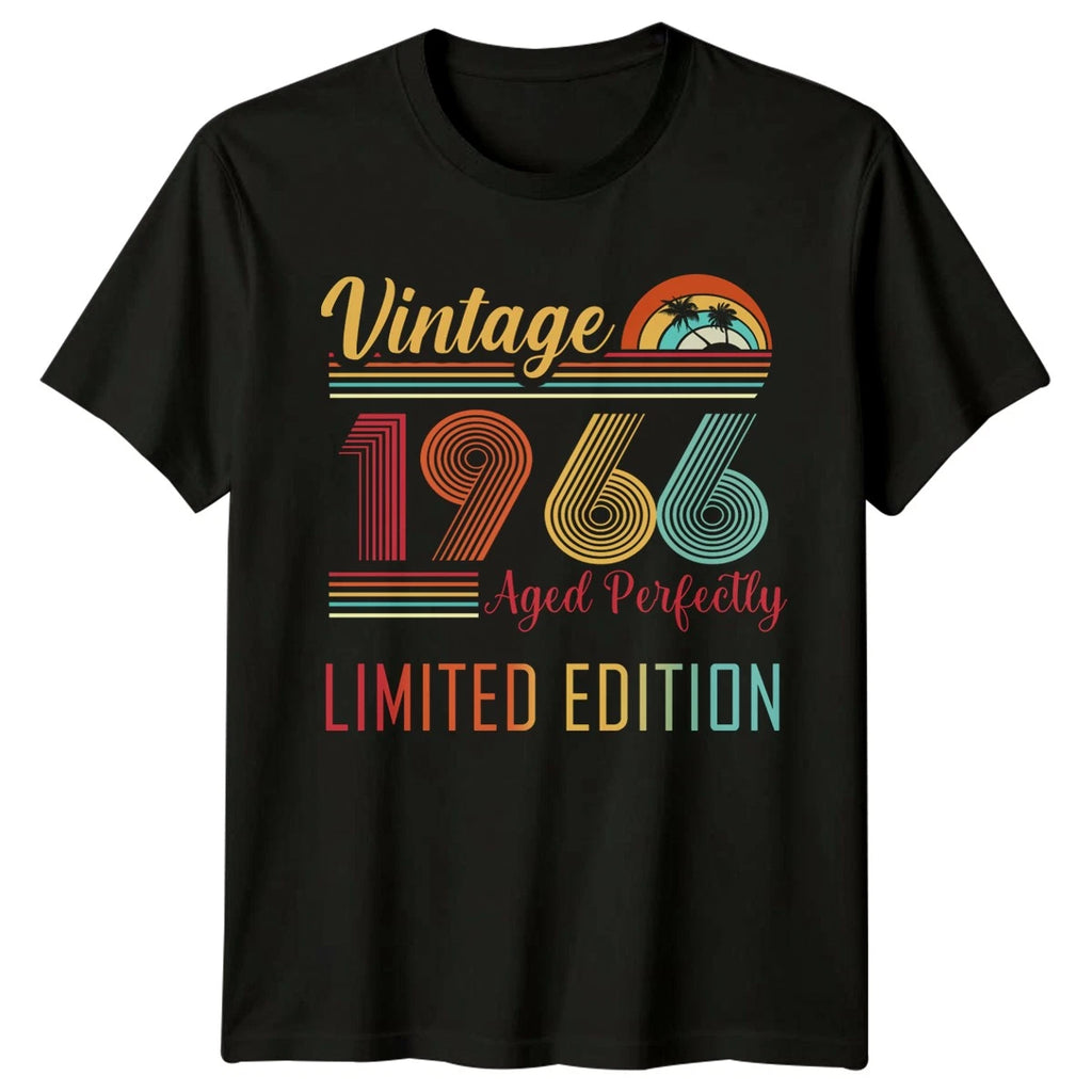 Vintage 1966 60th Birthday Mens T-Shirt Retro Year Tee