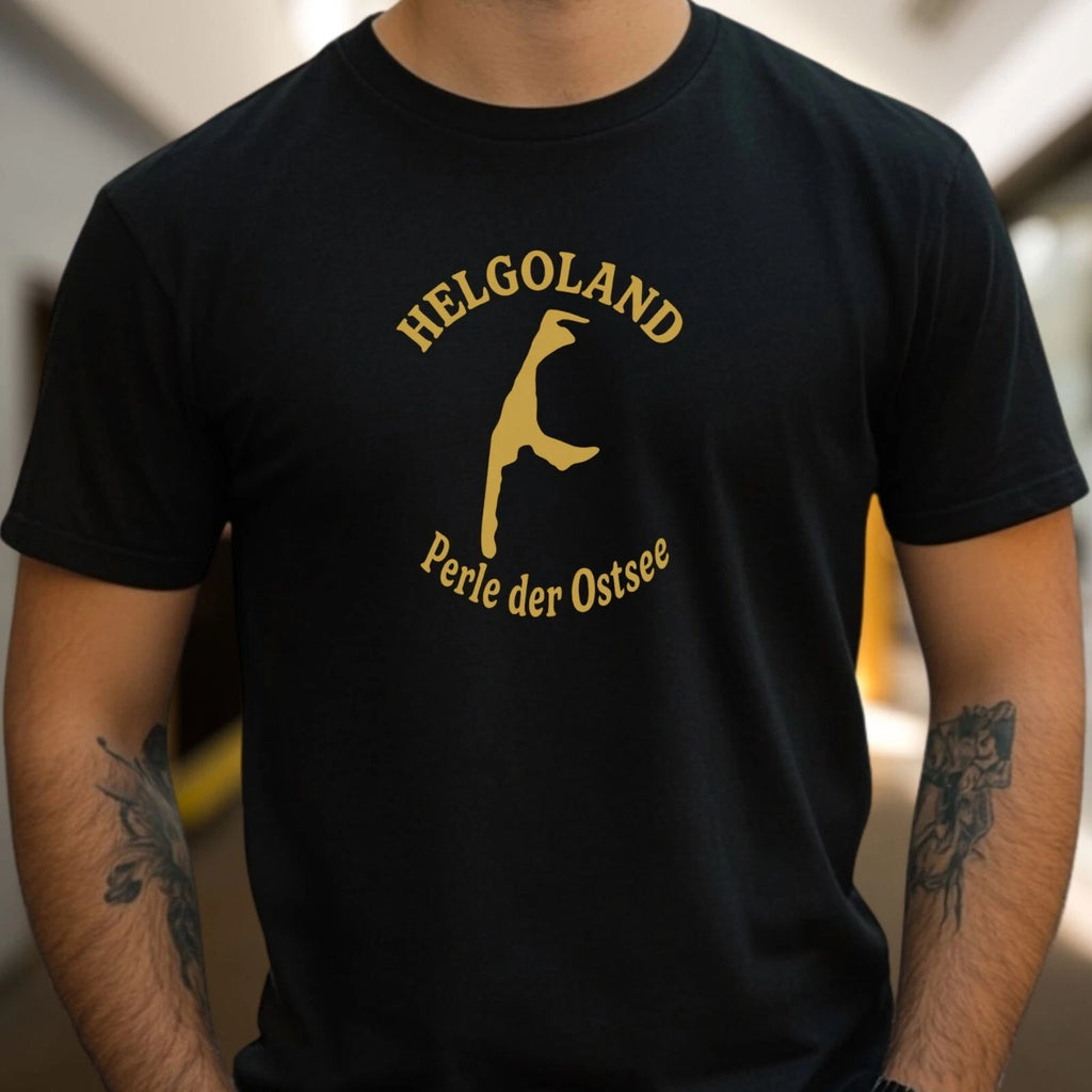 Mens Heligoland Sylt Pearl of the Baltic Sea Motif Cotton T-Shirt Size S to 5XL