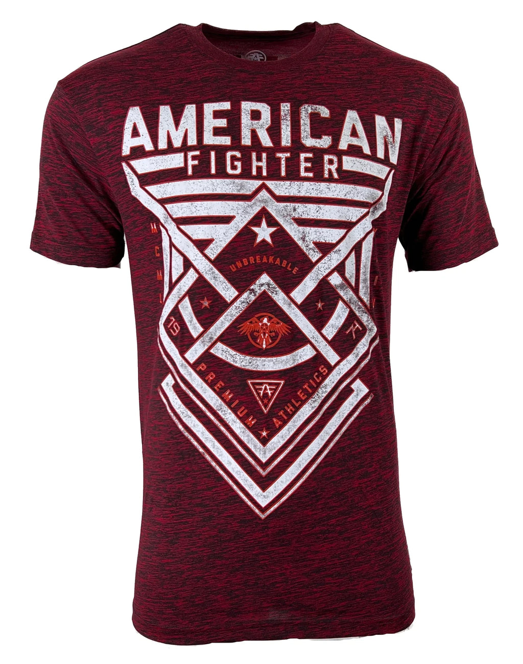 AMERICAN FIGHTER Men's T-shirt DUSTIN Crew Neck Short Sleeve Red