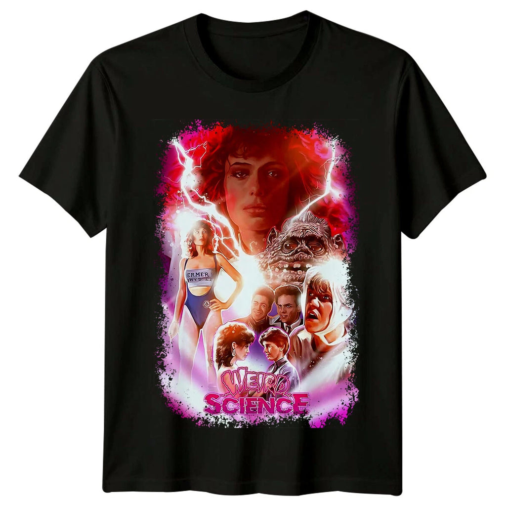 Weird Science (1985) Movie Poster Inspired T-Shirt Retro Tee Unisex