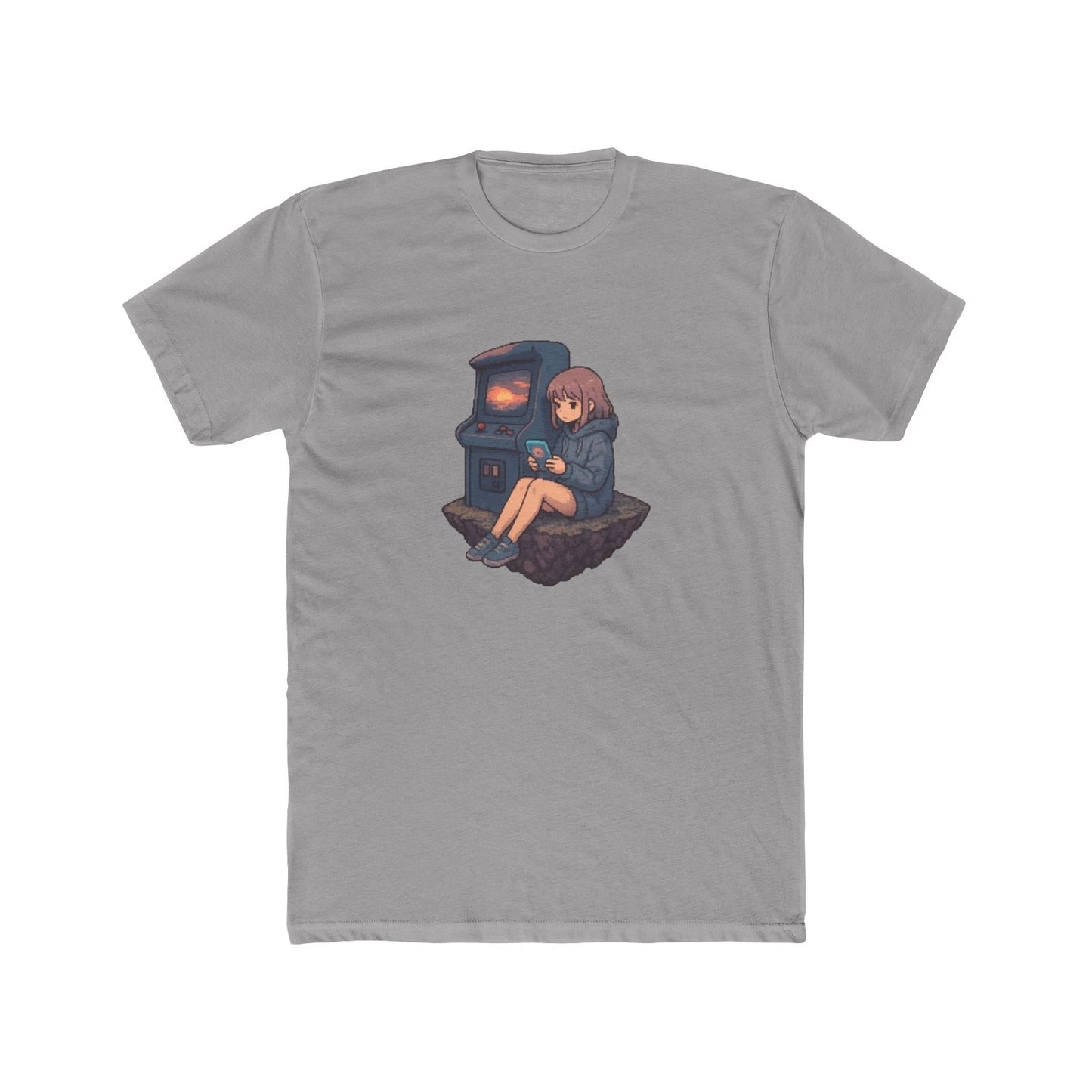 Retro Arcade Anime Girl Lofi Gaming T-Shirt