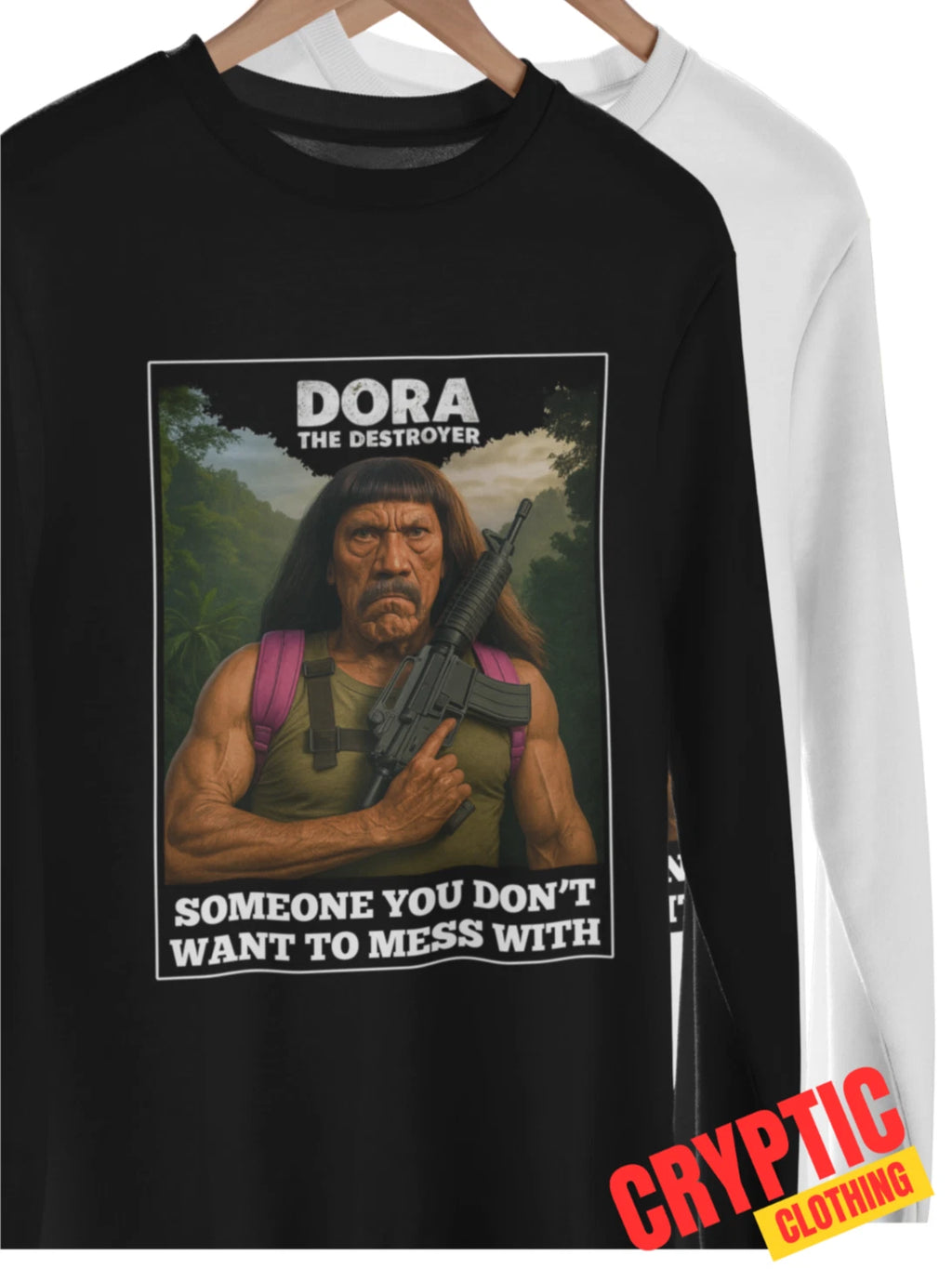 Dora The Destroyer T SHIRT Funny Danny Trejo Machete Parody Joke Comedy Pun TEE
