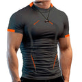Men Top Men T Shirt Slim Fit Polyester Cotton For Jogging