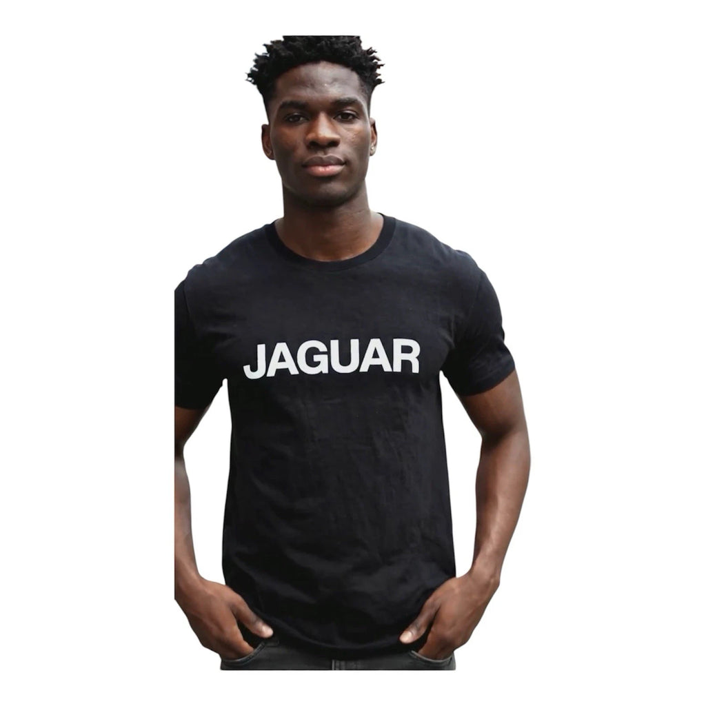Men's Short Sleeve T-Shirt Crew Neck S/M/L with Jaguar On Black Brand New NWT