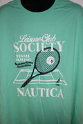 NAUTICA MEN'S LIGHT GREEN S/S GRAPHIC T-SHIRT SZ: 4XL 4X NWT RARE FIND
