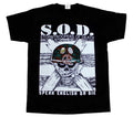 S.O.D. SOD short long sleeve NEW BLACK T-SHIRT S-345XL