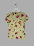 Vintage Valentino Jeans T-Shirt Y2K Floral Rose Print T-Shirt