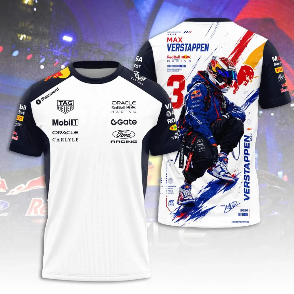 Racing x Max Verstappen 3D Apparel Tshirt