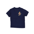 Men's Navy Blue Crew Neck Short Sleeve Cotton T-Shirt Size M