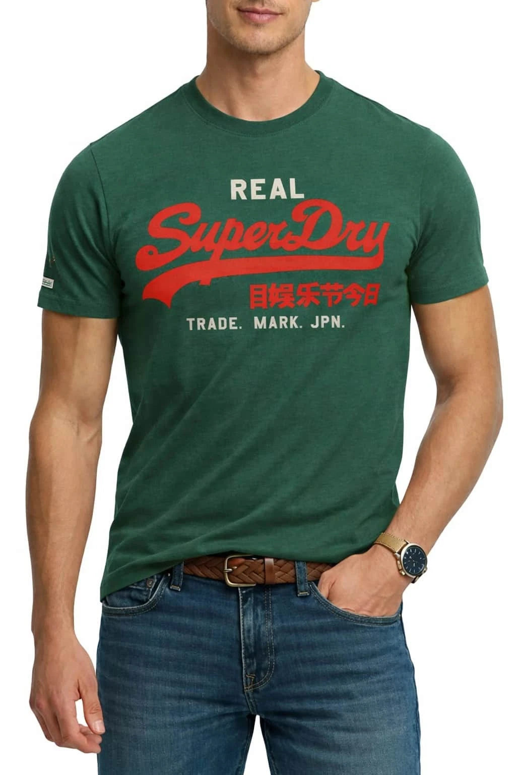 Superdry Vintage Logo Classic T-Shirt Varsity Green