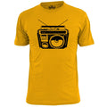 Mens Boombox Retro T Shirt Stereo Cassette