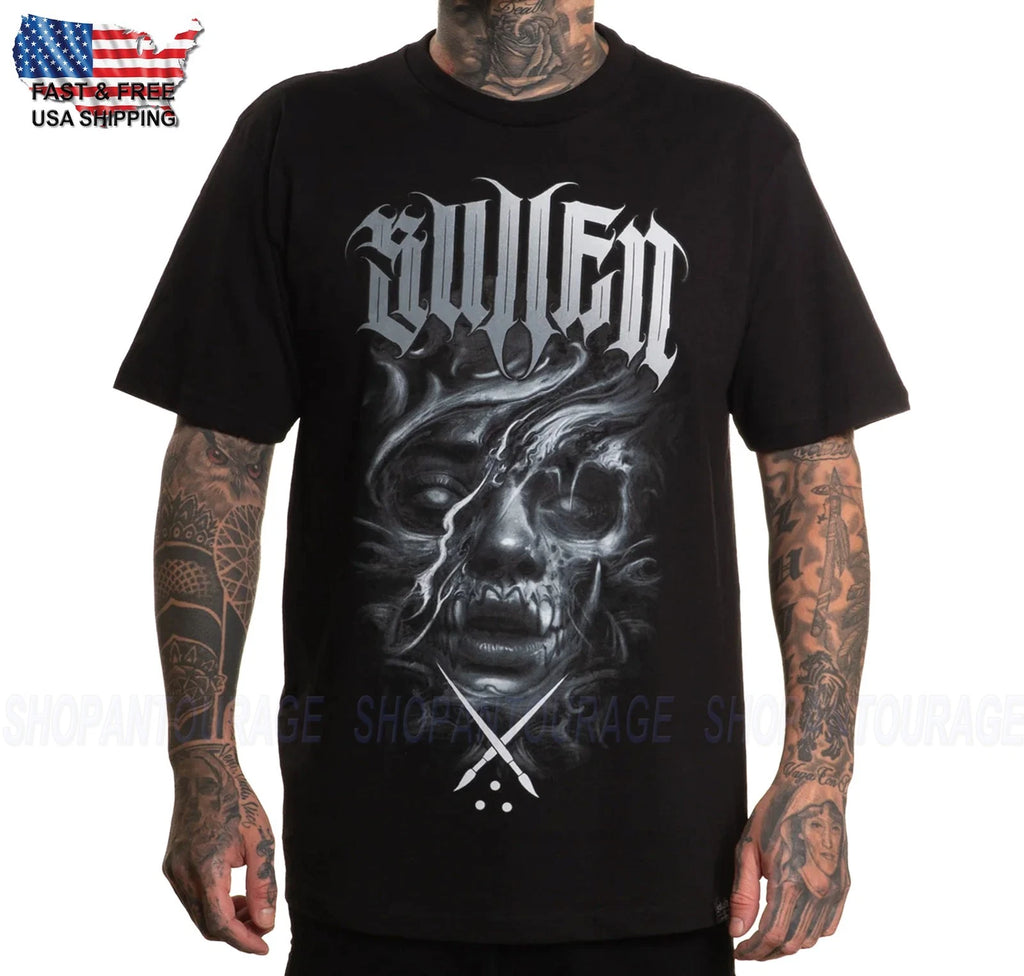 Sullen El Pichie Muerte Standard Fit SCM7503 New Short Sleeve Men`s T-shirt