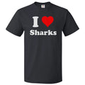I Love Sharks T shirt I Heart Sharks Tee