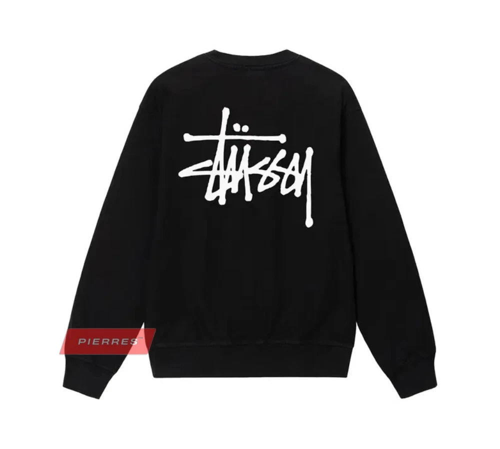 Stussy Basic Crewneck - Black - L