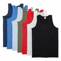 6x MENS VESTS 100% Cotton TANK TOP SUMMER TRAINING GYM TOPS PACK PLAIN S-4XL