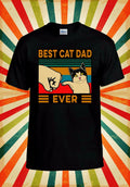 Best Cat Dad Ever Cool Retro Funny Men Women Vest Tank Top Unisex T Shirt 2693