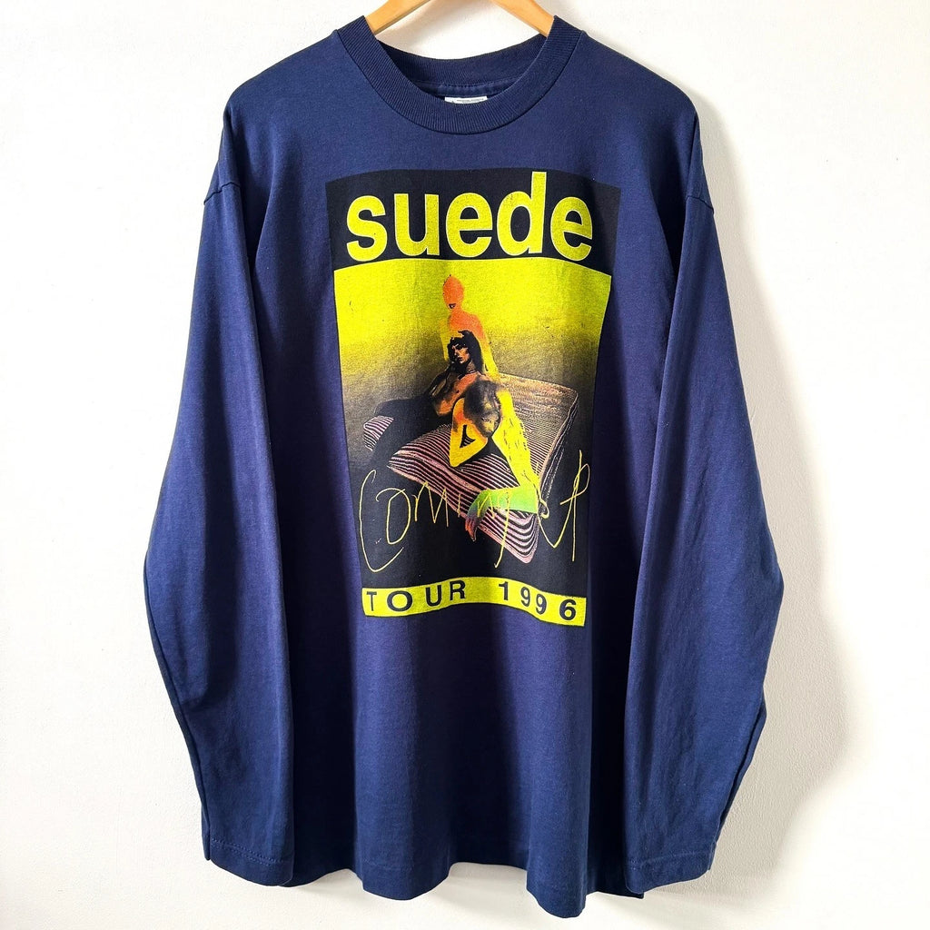 Vintage 1996 Suede "Coming Up" Tour Long Sleeve Tee Reprint