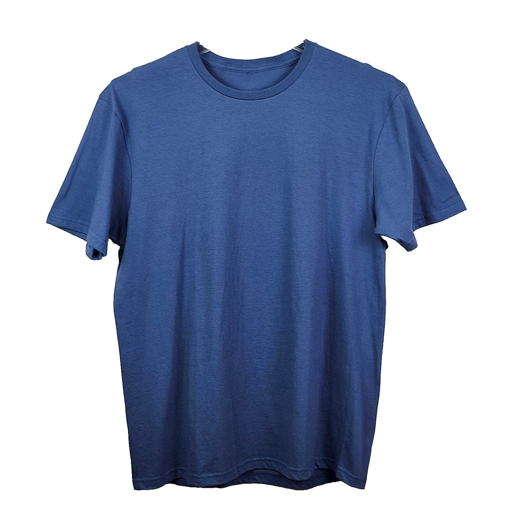 T-Shirt Unisex Short Sleeve Crew Neck Cotton Blank Large
