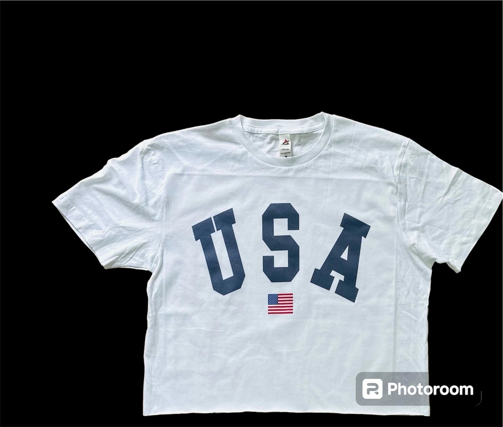 USA cropped top shirt