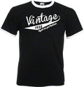 88th Birthday Gifts Presents Year 1938 Mens Ringer Vintage Retro T-Shirt Aged To