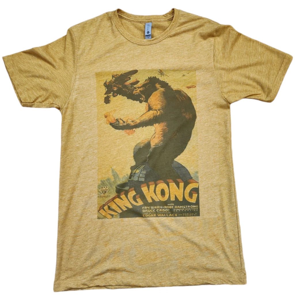 King Kong Vintage Movie Poster Quality Unisex t-shirts soft style gift Idea