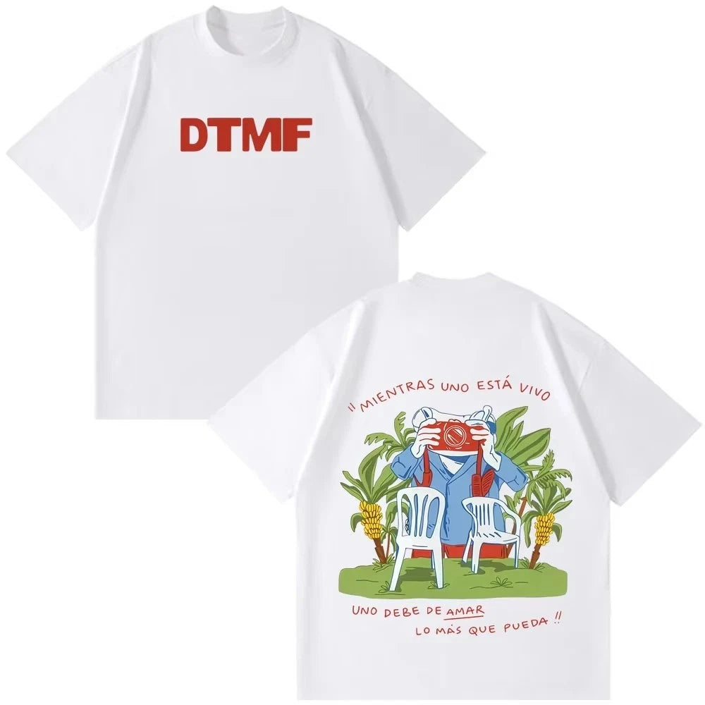 Bad Bunny DTMF Cotton T-Shirt Reggeaton Latin Oversized Cotton Tee