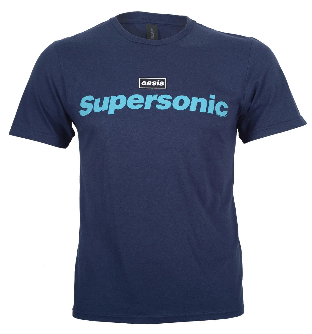 Official Oasis T Shirt Supersonic Decca Logo Definitely Maybe New S M L XL XXL