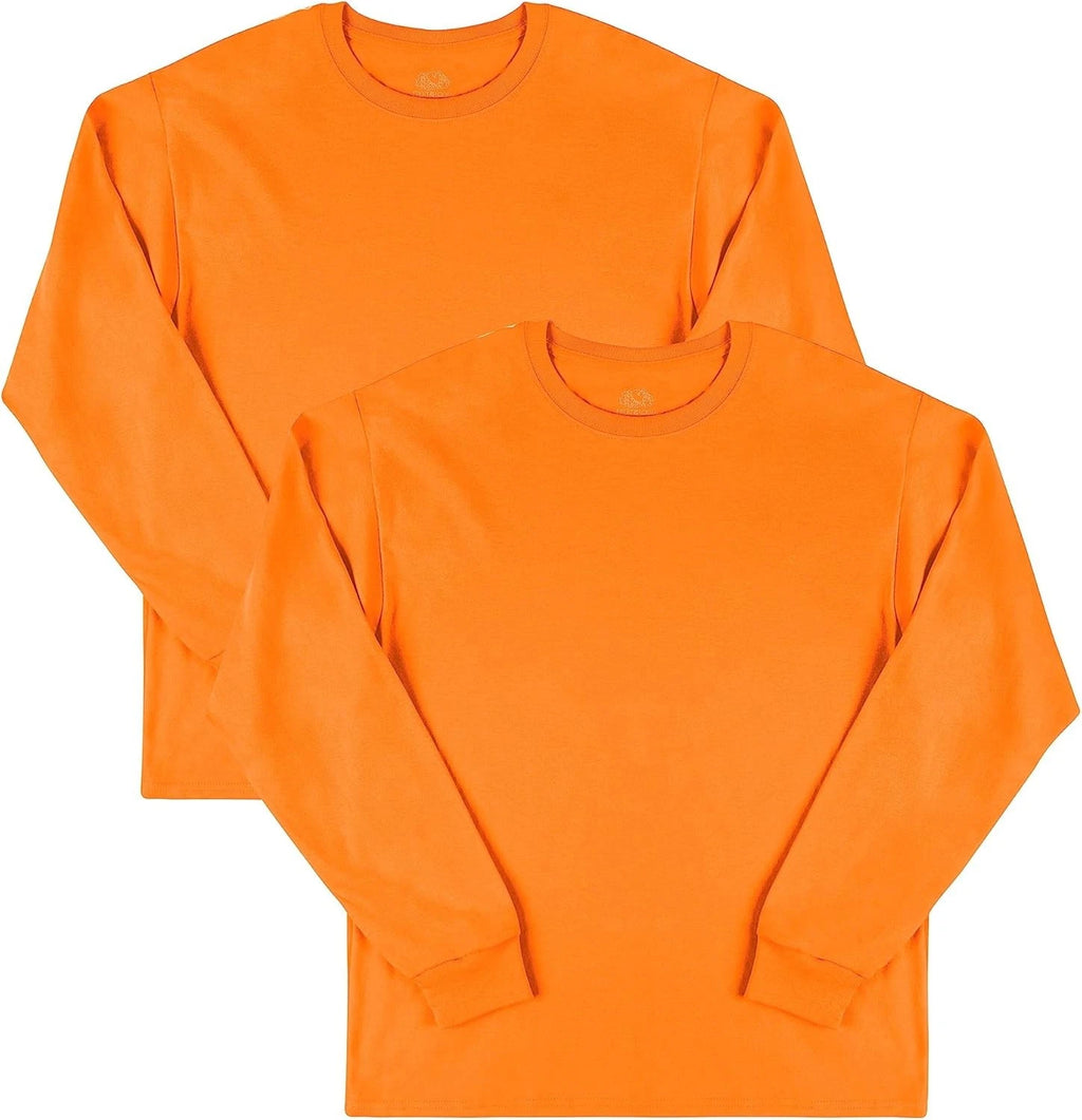 Fruit T Shirt Eversoft Cotton Long Sleeve Shirts, Breathable & Moisture Wicking