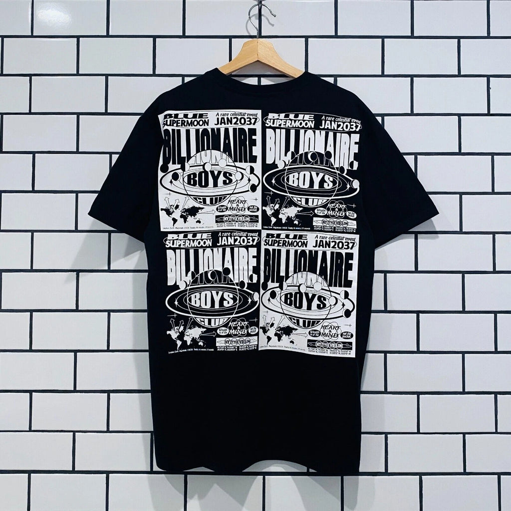 BILLIONAIRE BOYS CLUB BBC SUPERMOON SS TEE BLACK OVERSIZED