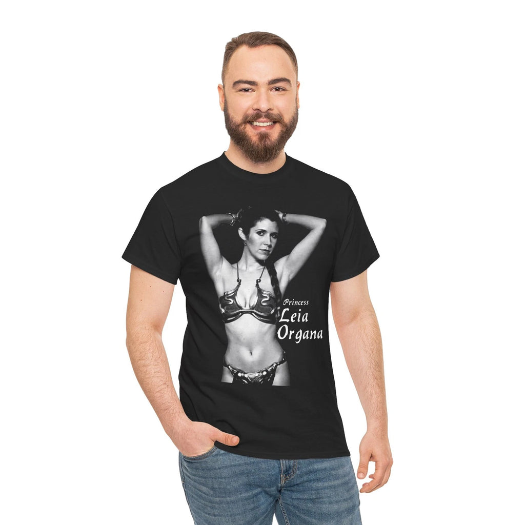 SW TESB Leia Organa Carrie Fisher Unisex Heavy Cotton Tee