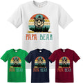 PAPA BEAR FUNNY T-SHIRT Bear Fathers day Joke Retro Xmas Gift tshirt Top Tee