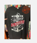 Vintage 1985 THE POGUES Rum Sodomy & The Lash Promo Irish ROCK Black T-Shirt