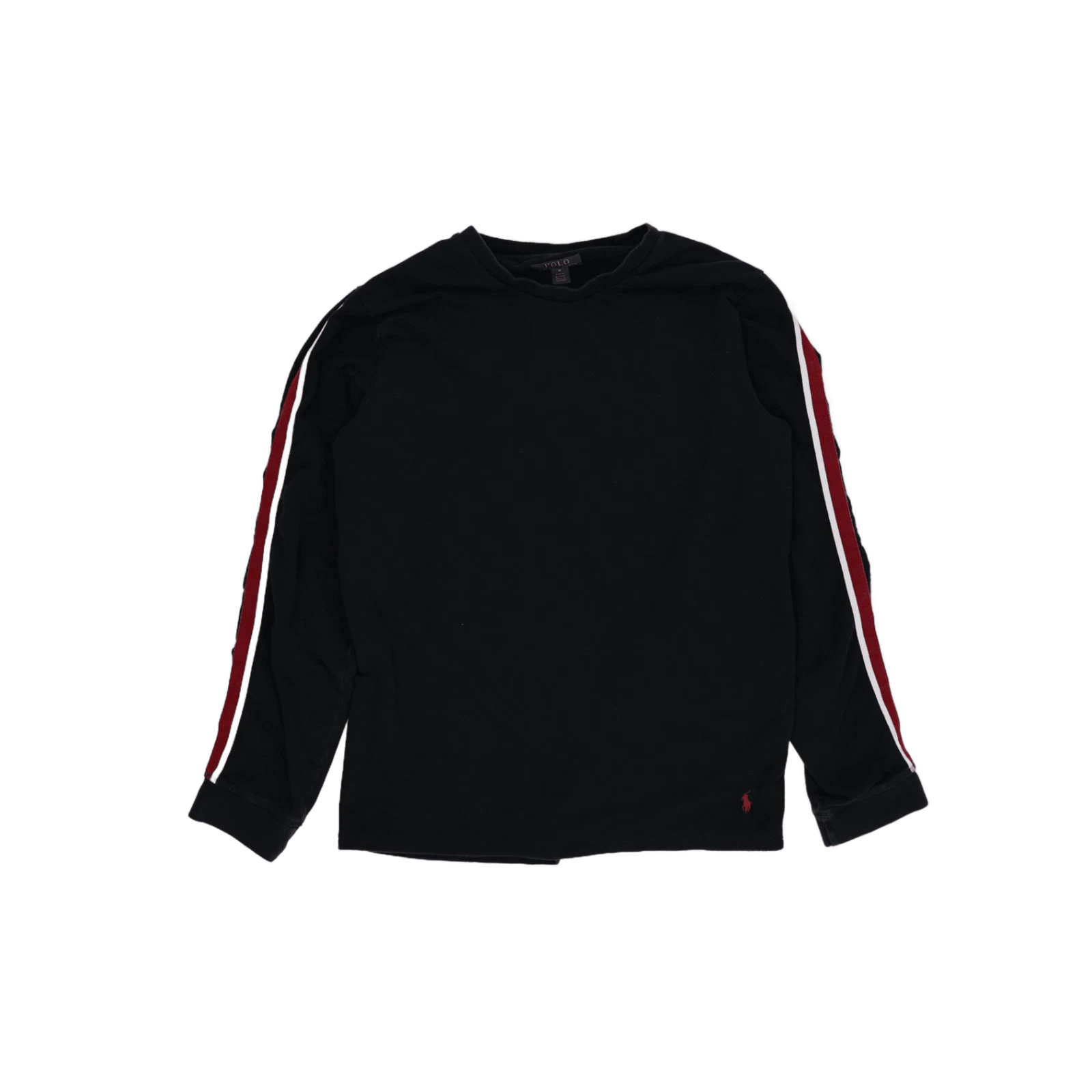 Polo Ralph Lauren Men's Black Crew Neck Long Sleeve Cotton T-Shirt Size M