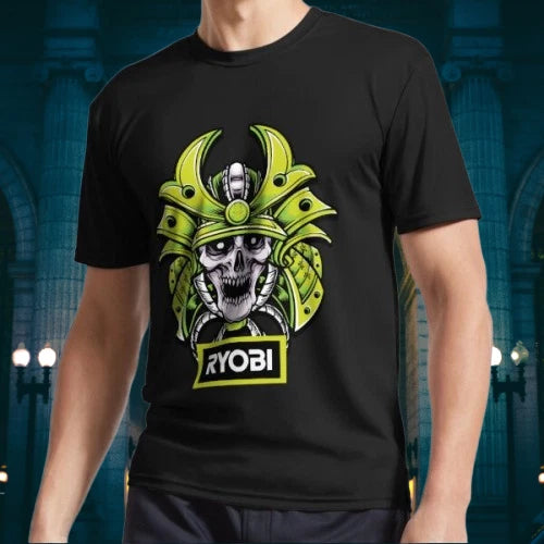 NEW! Ryobi Samurai Logo Long Sleeve T-Shirt Funny Size S to 5XL