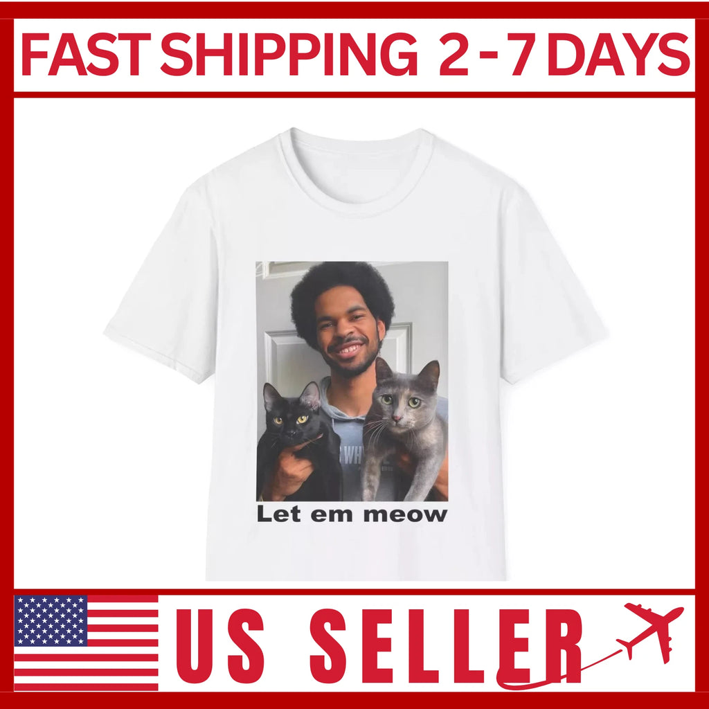 Let em meow Cavs Shirt, Jarrett Allen Fans Gift, Cleveland Cavaliers Lovers Tee