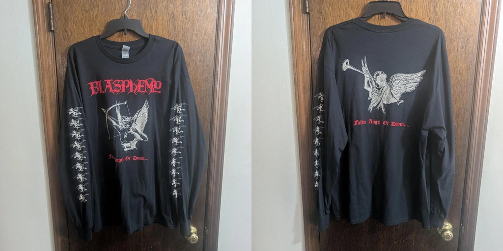 Blasphemy Fallen Angel Of Doom black long sleeve shirt